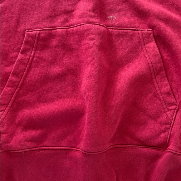Nike  pullover hoodie  burgundy/white logo on chest  muff front pockets EUC - Picture 3 of 13